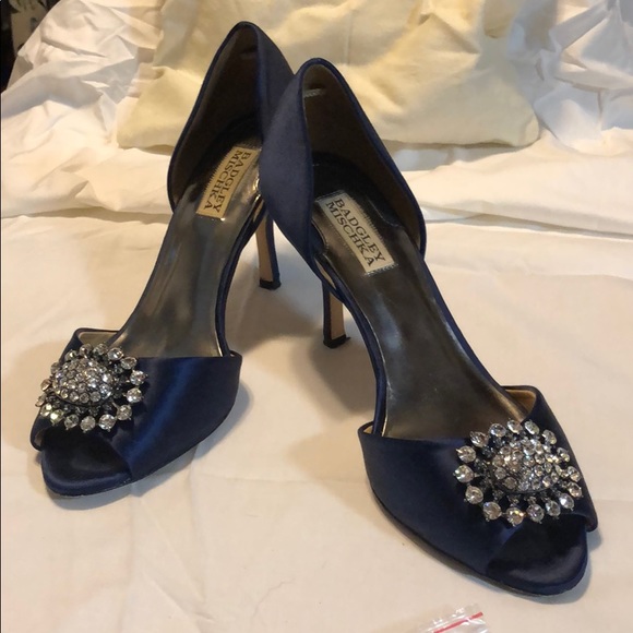 Badgley Mischka Shoes - “Something Blue” Jeweled Badgley Mischka Heels